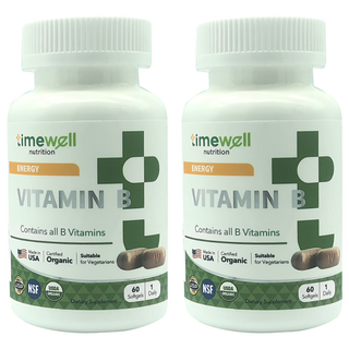 timewell 時光安好 多多素食維生素B群 (60顆/罐) 全素配方 能量代謝、神經系統保健, 2罐