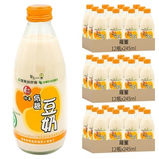 羅董 特濃低糖豆奶, 245ml, 36瓶
