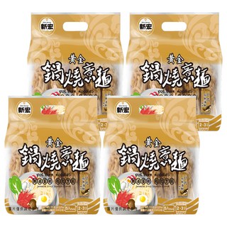 新宏 黃金鍋燒意麵 日式柴魚海鮮風味, 335g, 4袋