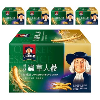QUAKER 桂格 冬蟲夏草養氣人蔘, 6罐, 60ml, 5盒
