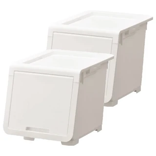 JEJ 樂收納掀蓋式可堆疊抽屜櫃 Lockin Pod 收納安全整理箱 S, 2個