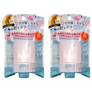MOTHER AND DAUGHTER 透明防水UV親子防曬棒 SPF50+ PA++++, 15g, 2個