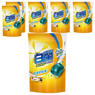 白蘭 超濃縮長效除臭配方洗衣球 陽光馨香 270g, 27顆, 6袋