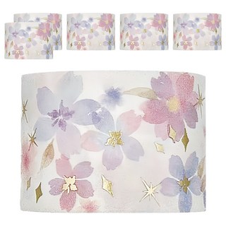 德德小品集 燙金和紙膠帶 30mm x 3m, 浪漫櫻姿, 6個