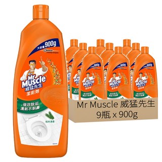 威猛先生 潔廁劑 有效去除各式髒污 快速方便 香氛不刺鼻 松木清香, 900g, 9瓶
