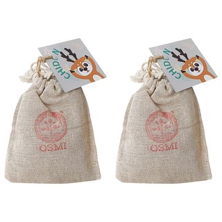 OSMI 歐絲密 沉香艾草香囊 全家大小適用, 25g, 2包, 木質草本香