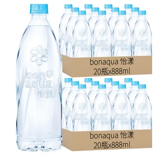 bonaqua 怡漾 鹼性離子水, 888ml, 40瓶