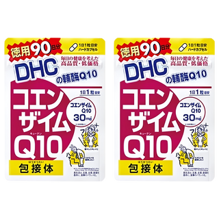 DHC 輔酶Q10膠囊食品，90日分，含維生素C，增強體力，促進代謝, 209mg, 90顆, 2包