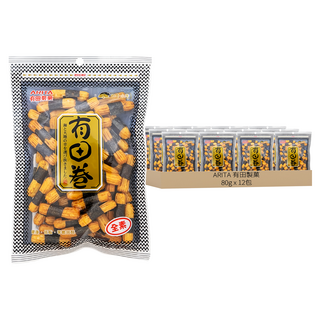 ARITA 有田製菓 海苔小卷, 80g, 12包