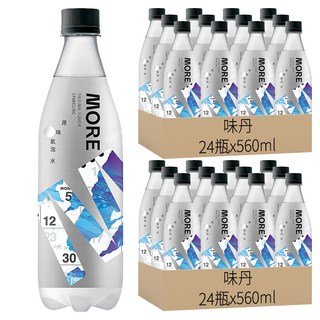 味丹 多喝水 MORE 原味氣泡水, 560ml, 48瓶