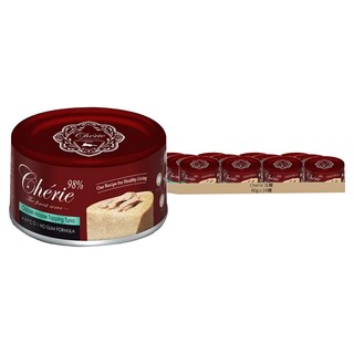 Cherie 法麗 全方位無膠主食罐, 雞肉慕斯佐鮪魚, 80g, 24罐