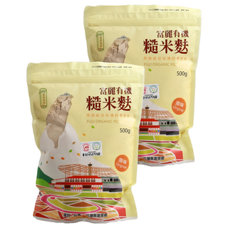 富里鄉農會 有機糙米麩, 2包, 500g