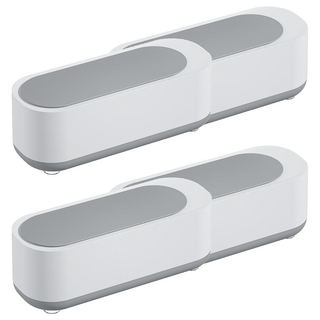 超聲波眼鏡/飾品清洗機 一般款 高頻清潔 快速除垢 簡約設計, 4個, 白色