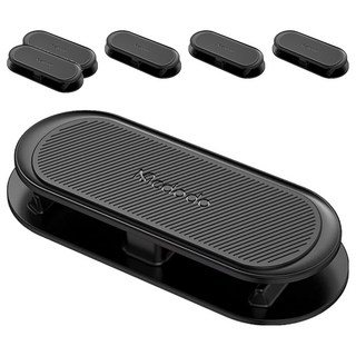 Mcdodo 麥多多 彩虹系列 多功能集線器捲線器繞線器理線器 7 x 3 x 1cm, 黑色, 6個