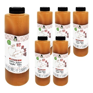 TAIWAN SWEET FARM 台灣好田 綜是享喝100%蘋果綜合果汁, 880ml, 6瓶