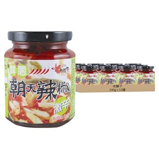 老騾子 鮮蔥朝天辣椒 240g, 12罐