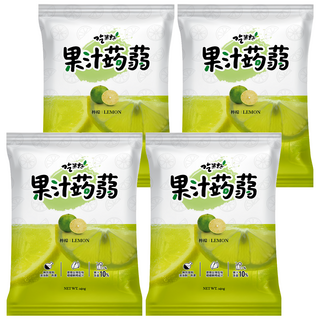吃果籽 果汁蒟蒻 檸檬 嚴選台灣在地檸檬 無防腐劑 無色素, 240g, 4袋