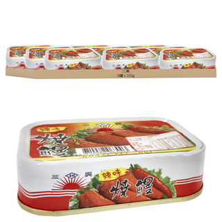 三興 全開 辣味燒鰻 (105g/罐) 罐裝海鮮 即食下飯菜 宵夜點心, 9罐