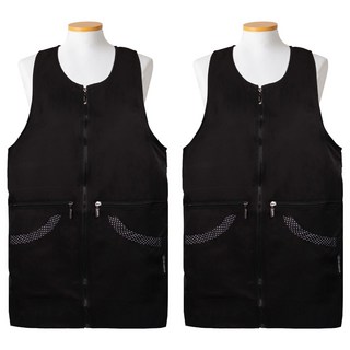 Rosahome 圓點背心圍裙 FREE, 2個, 黑色