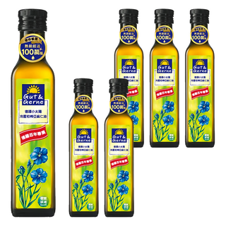 Smartbio 智慧誠選 德國小太陽150年 冷壓初榨亞麻仁油, 250ml, 6瓶