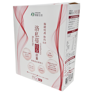康齡生技 洛私蔓仕女膠囊，含專利三層包埋乳酸菌，美國蔓越莓萃取物，洛神花萃取物, 60顆, 600mg, 1盒