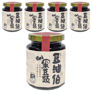 豆油伯 黑豆豉, 古早味客家美味，280g, 5罐