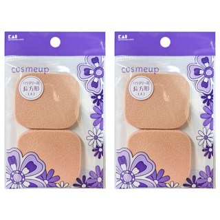 貝印 Kai 乾濕兩用粉撲 HC-0755 柔軟親膚 打造精緻無瑕底妝, 2入