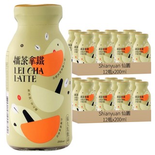 仙園 擂茶拿鐵 210ml, 200ml, 24瓶