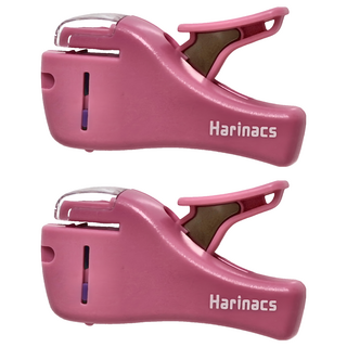 KOKUYO 國譽 Harinacs 四枚無針訂書機, 粉色, 2個