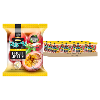 ROYAL FAMILY 皇族 百香果果凍 8入, 160g, 12袋