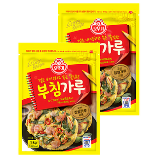 OTTOGI 不倒翁 韓式DIY煎餅粉, 1kg, 2包