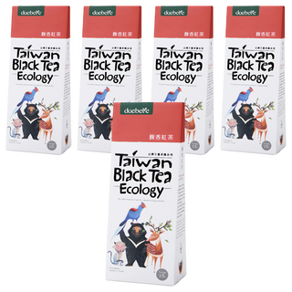 daebete 茶米茶 自然生態 馥香紅茶茶包，甘醇不苦澀，滑順好入口，清甜蜜香，冷熱皆宜, 3g, 15包, 5盒