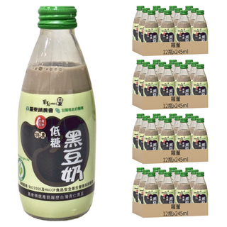 羅董特濃低糖黑豆奶 245ml, 48瓶