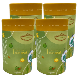 LADY TIME 400E益生菌 哈密瓜, 2g, 15包, 4罐