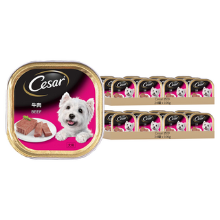 Cesar 西莎 精緻餐盒 狗罐頭, 牛肉, 100g, 48罐