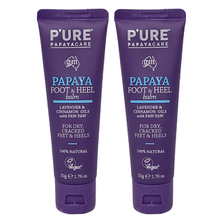 澳洲 P'URE Papaya 木瓜足部腳跟滋潤霜 50g｜足部護理 保濕 滋潤 腳跟龜裂, 1條, 2條