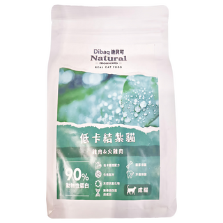 Dibaq Natural moments 自然嗑天然貓糧 低卡結紮貓配方, 雞肉 + 火雞肉, 300g, 1包
