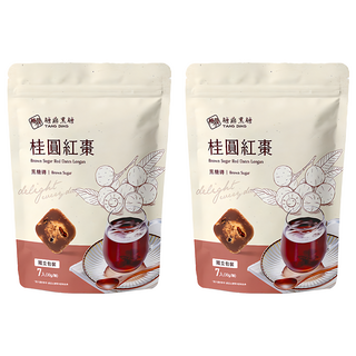 糖鼎 黑糖磚 桂圓紅棗, 30g, 7顆, 2包