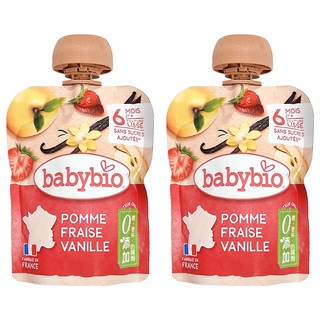babybio 纖果泥, 90g, 2包, 2包