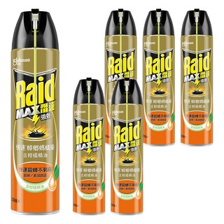 Raid 雷達 快速蟑螂螞蟻藥 柑橘精油, 500ml, 6瓶