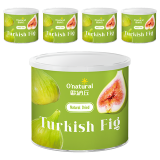 O'natural 歐納丘 天然乾燥土耳其無花果 皮薄Q彈 富含膳食纖維, 200g, 5罐