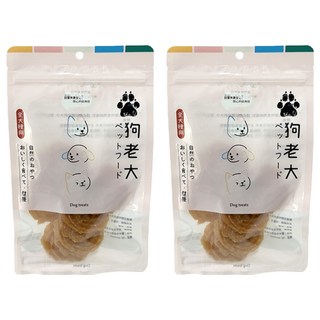狗老大 寵物零食, 2包, 芝麻雞腿圓片, 100g