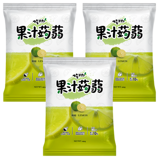 吃果籽 果汁蒟蒻 檸檬, 240g, 3袋