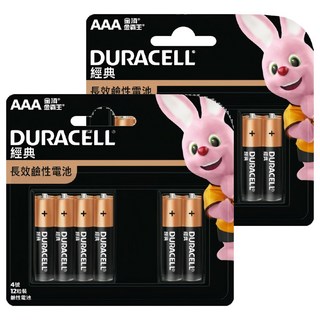DURACELL 金頂 經典鹼性電池 4號 環保無汞 高電能 電池容量大, 12入, 2組