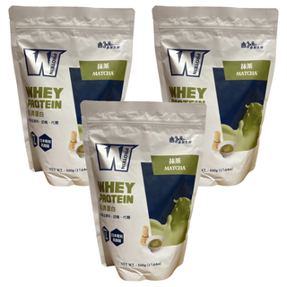 義美生醫 W PROTEIN乳清蛋白飲 抹茶, 500g, 3包