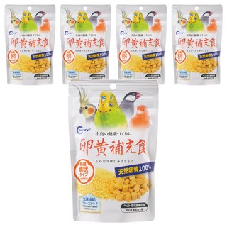 Canary 天惠鳥用冷凍乾燥蛋黃丁40g b-s879 鳥類營養補充品, 蛋黃丁, 40g, 5入
