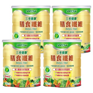 SENTOSA 三多 膳食纖維 幫助維持消化道機能 使排便順暢, 350g, 4罐