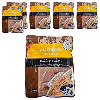 T.N.A. 悠遊 餐包, 亞麻籽雞腿煲, 無添加防腐劑, 100%真食材, 狗狗貓咪適用, 150g, 6包