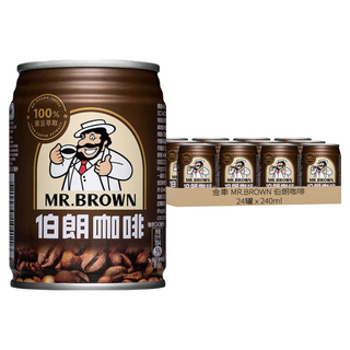 金車 MR.BROWN 伯朗咖啡, 240ml, 24罐