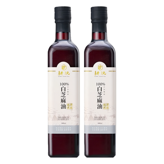 GENG YUAN 耕沅 100%古法壓榨白芝麻油 傳統工藝 滴滴醇香 天然無添加 滋養健康, 500ml, 2瓶